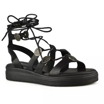 Женские повседневные босоножки черные Tendenz