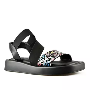 Женские повседневные босоножки черные Tendenz