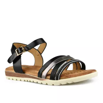 Женские повседневные босоножки черные Tendenz