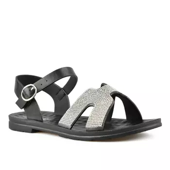 Женские повседневные босоножки черные Tendenz