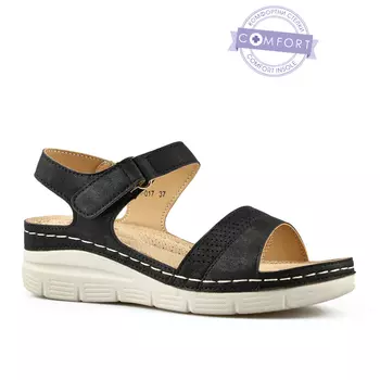 Женские повседневные босоножки черные Tendenz