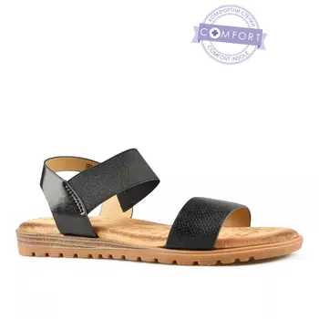 Женские повседневные босоножки черные Tendenz