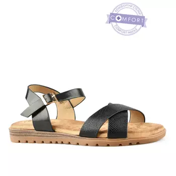 Женские повседневные босоножки черные Tendenz