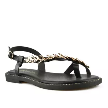 Женские повседневные босоножки черные Tendenz