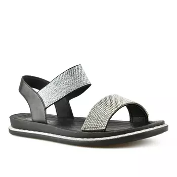 Женские повседневные босоножки черные Tendenz