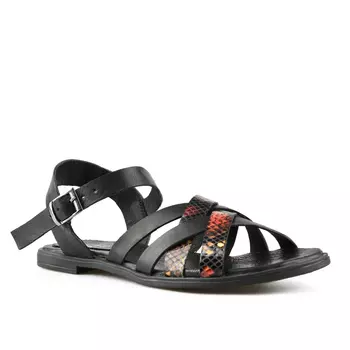 Женские повседневные босоножки черные Tendenz