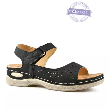 Женские повседневные босоножки черные Tendenz