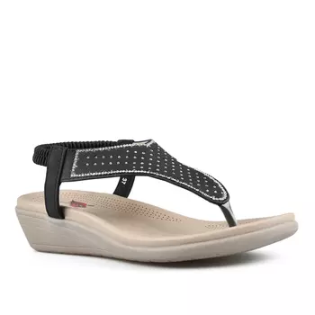 Женские повседневные босоножки черные Tendenz