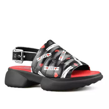 Женские повседневные босоножки черные Tendenz