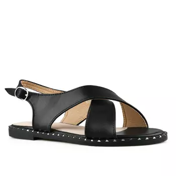 Женские повседневные босоножки черные Tendenz