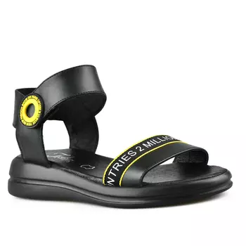 Женские повседневные босоножки черные Tendenz