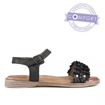 Женские повседневные босоножки черные Tendenz