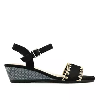 Женские повседневные босоножки черные Tendenz