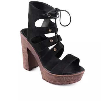 Женские повседневные босоножки черные Tendenz