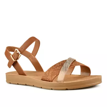 Женские повседневные босоножки коричневого цвета Tendenz