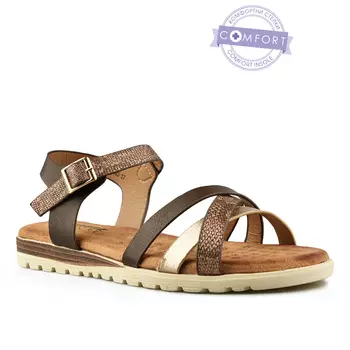 Женские повседневные босоножки коричневого цвета Tendenz