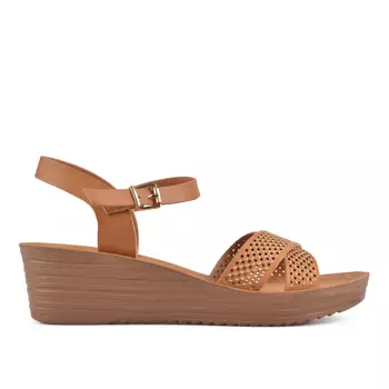 Женские повседневные босоножки коричневого цвета Tendenz