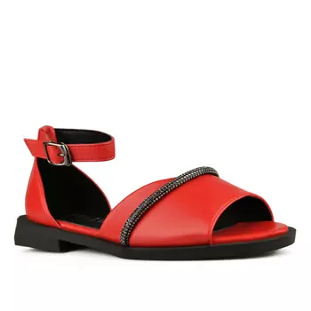 Женские повседневные босоножки красные Tendenz