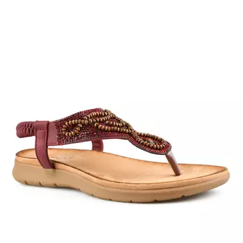 Женские повседневные босоножки красные Tendenz