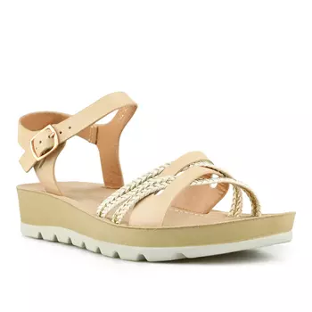 Женские повседневные босоножки на платформе бежевого цвета Tendenz