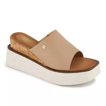 Женские повседневные босоножки на танкетке телесного цвета Andrea, цвет nude