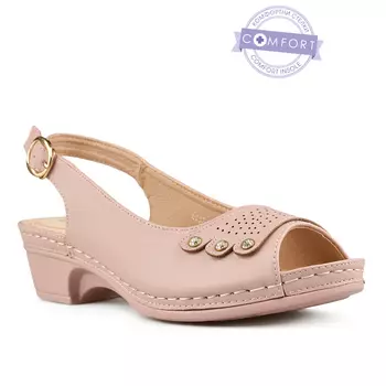 Женские повседневные босоножки розовые Tendenz