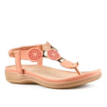 Женские повседневные босоножки розовые Tendenz