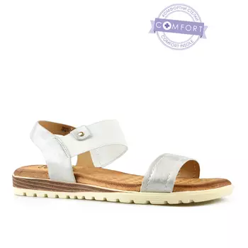 Женские повседневные босоножки серебристого цвета Tendenz