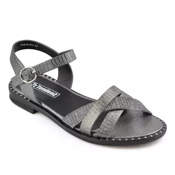 Женские повседневные босоножки серебристого цвета Tendenz