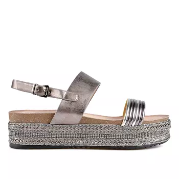 Женские повседневные босоножки серые Tendenz
