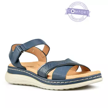 Женские повседневные босоножки синие Tendenz