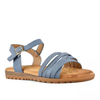 Женские повседневные босоножки синие Tendenz