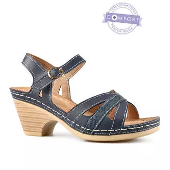 Женские повседневные босоножки синие Tendenz