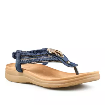 Женские повседневные босоножки синие Tendenz