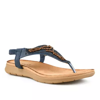 Женские повседневные босоножки синие Tendenz