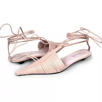 Женские повседневные босоножки светло-розового цвета. Tendenz