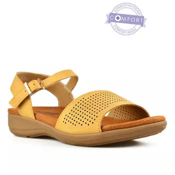 Женские повседневные босоножки желтые Tendenz