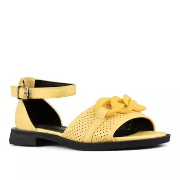 Женские повседневные босоножки желтые Tendenz