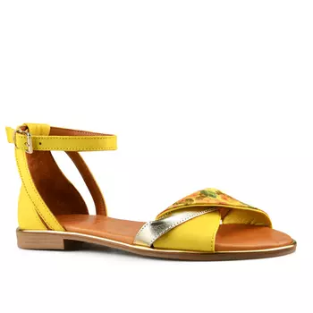 Женские повседневные босоножки желтые Tendenz