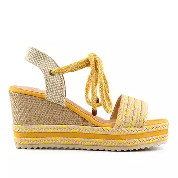 Женские повседневные босоножки желтые Tendenz