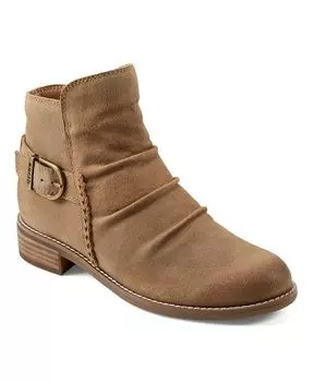 Женские повседневные ботильоны Naira со сборками и круглым носком Earth, тан/бежевый