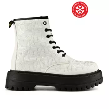 Женские повседневные ботинки белого цвета на теплой подкладке Tendenz