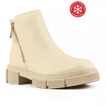 Женские повседневные ботинки бежевого цвета на теплой подкладке Tendenz