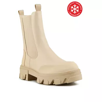 Женские повседневные ботинки бежевого цвета на теплой подкладке Tendenz