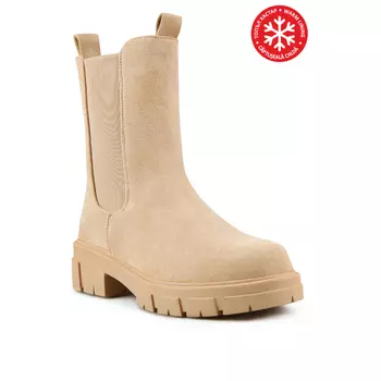 Женские повседневные ботинки бежевого цвета на теплой подкладке Tendenz