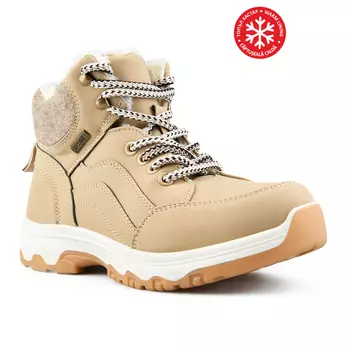 Женские повседневные ботинки бежевого цвета на теплой подкладке Tendenz