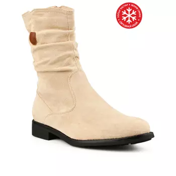 Женские повседневные ботинки бежевого цвета на теплой подкладке Tendenz