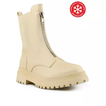 Женские повседневные ботинки бежевого цвета на теплой подкладке Tendenz