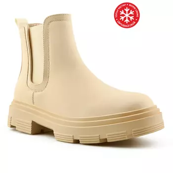 Женские повседневные ботинки бежевого цвета на теплой подкладке Tendenz