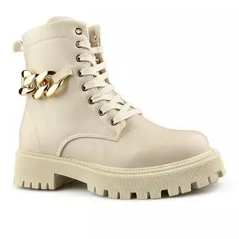 Женские повседневные ботинки бежевого цвета Tendenz